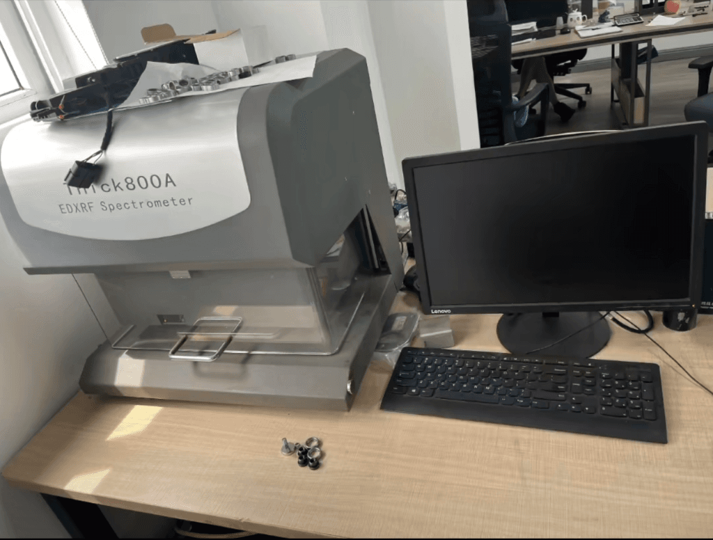 EDXRF Spectrometer for coating thickness measurement and elemental analysis