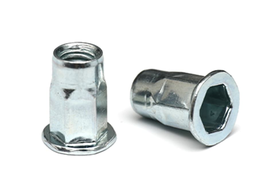 Flat Head Inside And Outside Half Hex